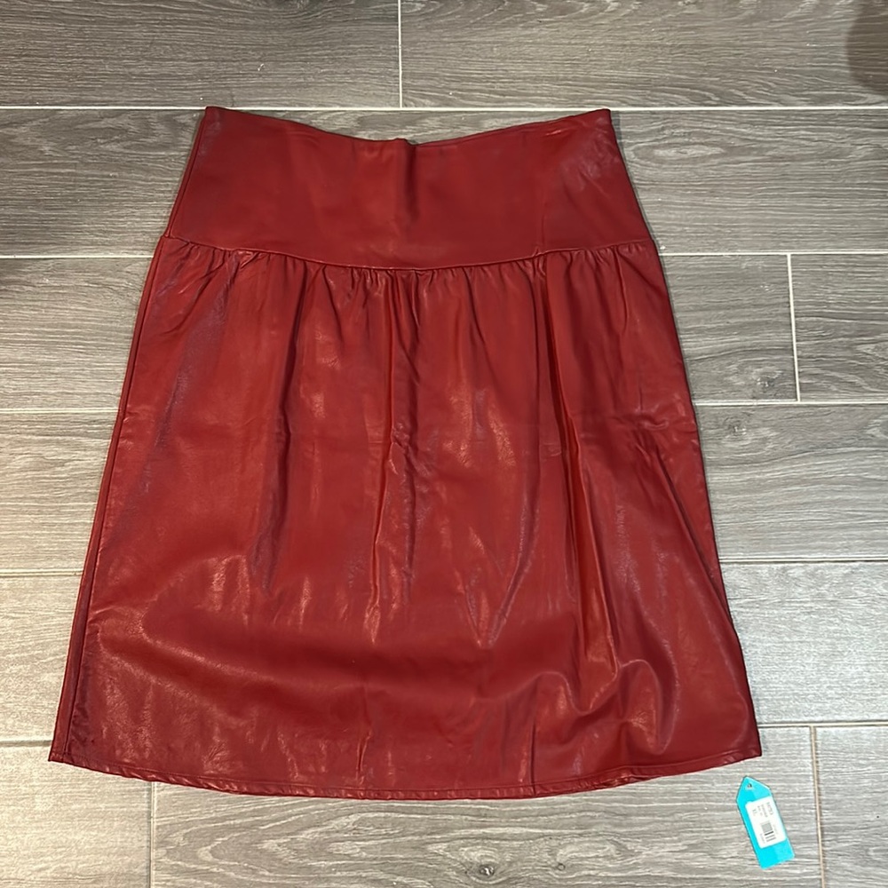 Brand new faux leather skirt size XL/8/10